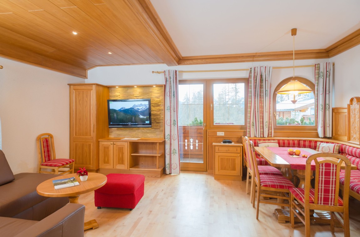 Gemütlicher Wohnraum in den Appartements