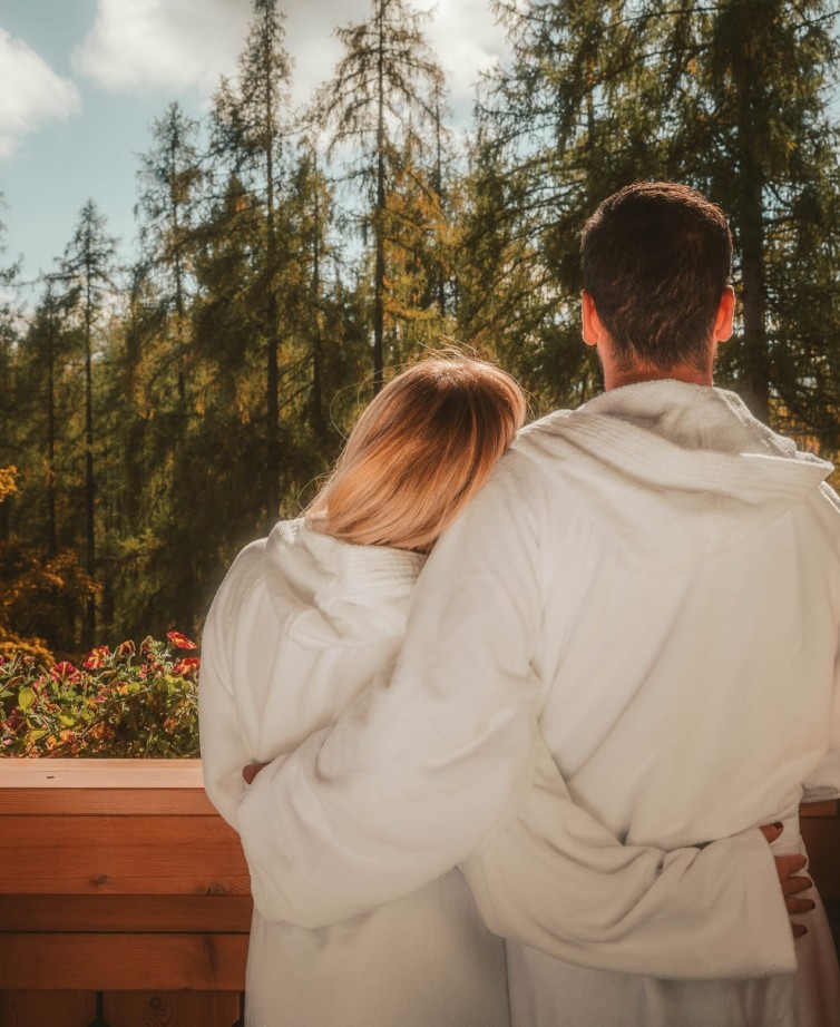Guests enjoy the view of the beautiful natural surroundings
