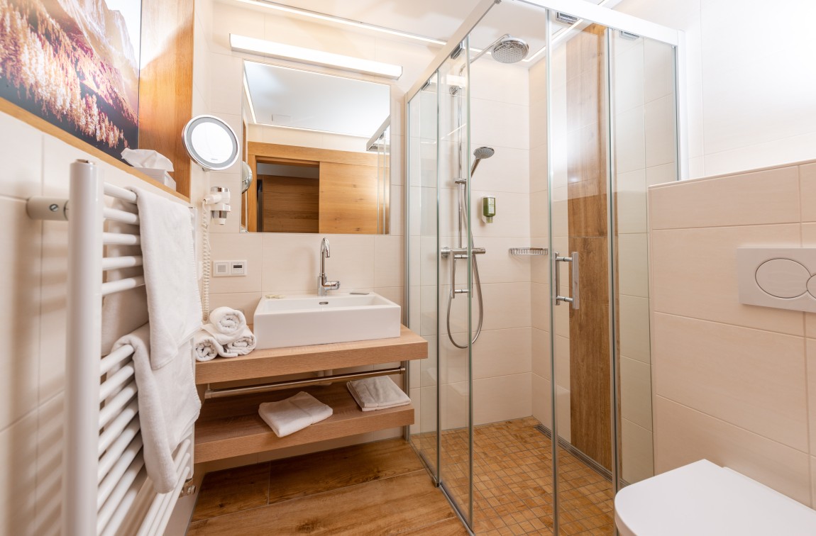 Bathroom with rain shower