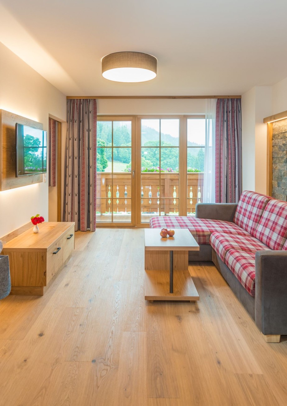 Wohnraum in der Panorama Suite